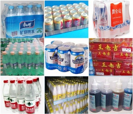 맥주 음료 미네랄 물용 플라스틱 PE 필름 절단 밀폐 기계