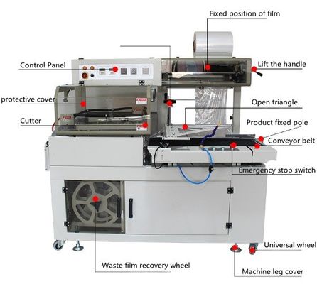 애완동물 병 포장용 전기 구동 소형 제트 열 수축 터널 포장 기계