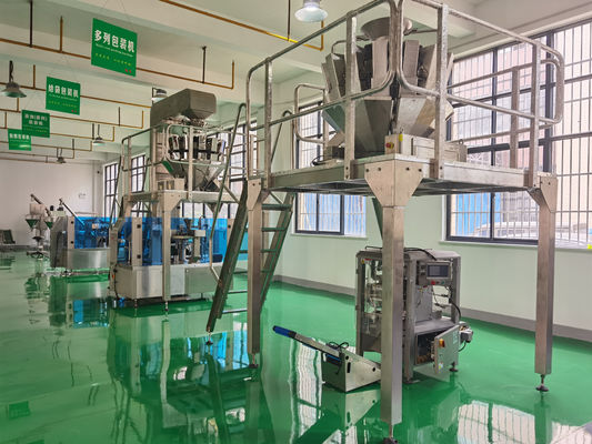 다중 무게 머리 칩 견과류 커피 콩 곡물 수직 포장 기계