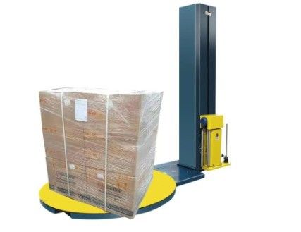 큰 나무 상자 필름 스트레치 포장 기계 1500mm 회전 테이블과 회전 팔