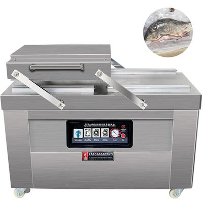 2개의 밀폐 스트립과 220V/380V 전압의 2개의 칸실 진공 고기 포장 기계