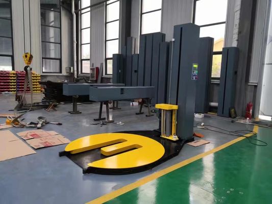 유럽 시장에 대한 자동 전장 필름 화물 포장 기계 750 KG 용량