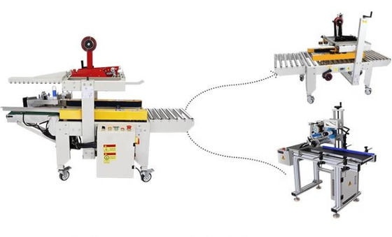 포장을 위한 다재다능한 카튼 밀폐 및 라벨링 기계 카튼 길이≥130mm