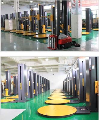 2400mm 기둥 높이 팔레트 포장기 스트레치 필름 자동 스트레치 포장기 팔레트 포장기