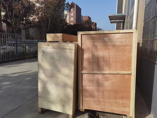 450L PLC 타입 계란 트레이 수직 광 전기 센서와 함께 자동 밀봉 랩 머신