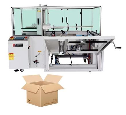 220V/50HZ 전압 포장 라인을 위한 완전 자동 카튼 에렉터 및 밀폐 기계