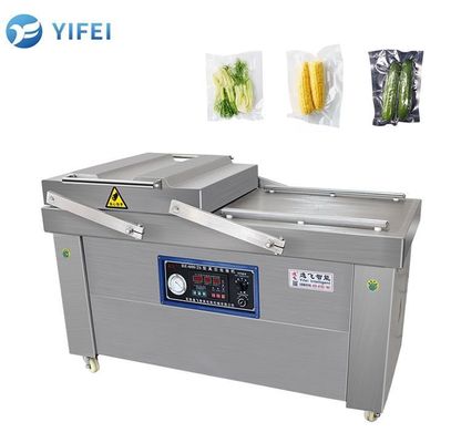 마리네이트 된 고기와 요리 된 음식에 대한 듀플 챔버 진공 밀폐기 10mm 밀폐 너비