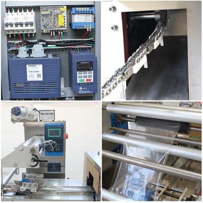 신선한 과일을 위한 플라스틱 자동 서보 드라이브 채소 베개 포장 기계