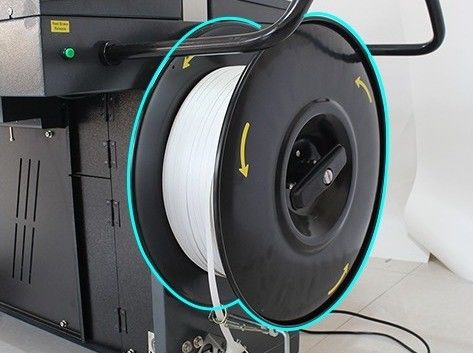 카튼 박스 1000W / 10A 3 모터 박스 기계에 대한 자동 PP 스트래핑 기계