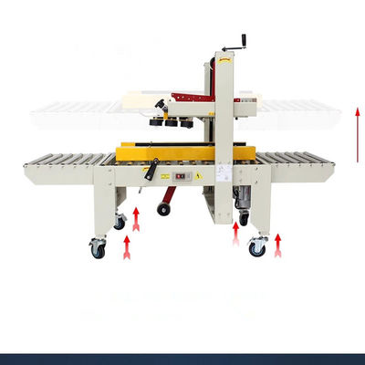 반자동 접착 테이프 박스 시일러 카튼 시일링 및 스트래핑 기계 디자인