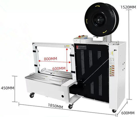 101A 완전 자동 높은 책상 상자 스트래퍼 9-15mm 스트랩을 위한 카튼 스트래핑 머신