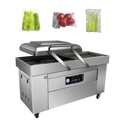 전체 닭고기 및 칠면조를 위한 반 자동 상용 듀플 챔버 진공 포장기