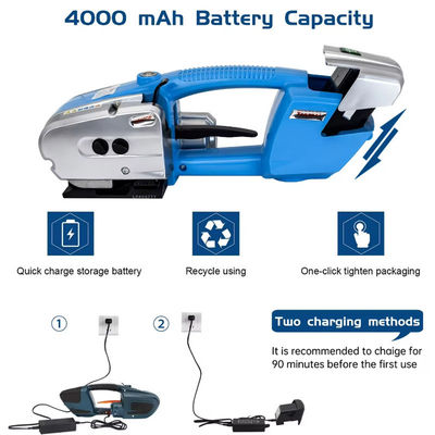 JD13/16 전기 도구로 플라스틱 PET PP 스트랩을 위한 배터리 가동 스트랩 기계