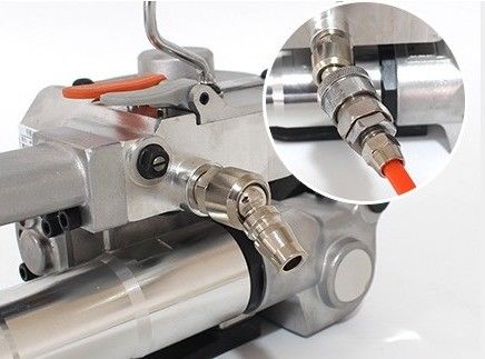 A19/A25 13~16mm PP/PET 스트랩을 위한 Pneumatic Buckle Free 핸드헬드 스트랩링 머신