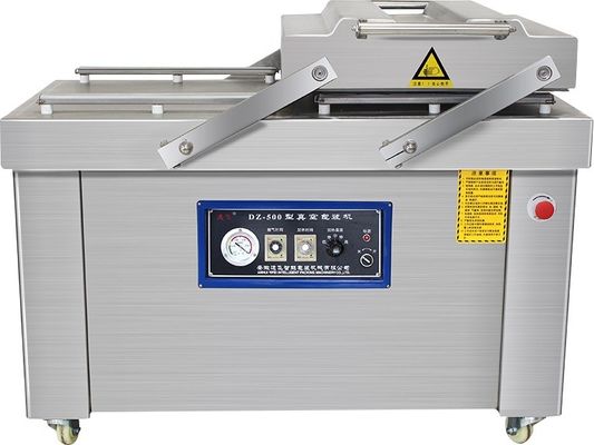 220V / 50HZ 자동 대형 듀플 챔버 진공 포장 기계 습한 건조 식품 견과류