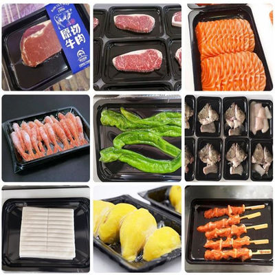 690*490mm 판 크기 열형화 진공 트레이 밀봉 피부 포장 기계