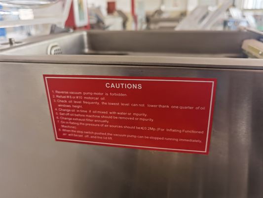 플라스틱 패키지 치즈 건조 생선 김치 차 커피용 단일 챔버 진공 밀폐기