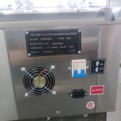 플라스틱 패키지 치즈 건조 생선 김치 차 커피용 단일 챔버 진공 밀폐기