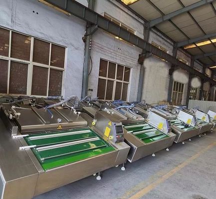 식품의 연속 진공 보존을 위한 플라스틱 재료 포장 밀폐 기계