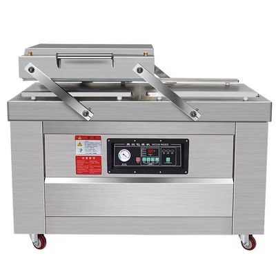 두 개의 평면 칸막이와 400mmx10mm 밀폐 스트립을 가진 식품 진공 포장 기계