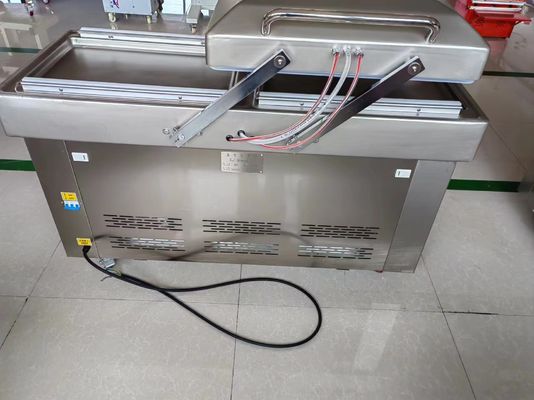 이중 챔버 진공 봉지 포장 밀폐 밀폐 기계 재료로 만든 식품