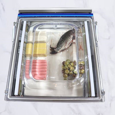 2Pc 밀폐 스트립 진공 밀폐기장 식품 견과류 쇠고기 간식 치즈 스테인리스 스틸 챔버