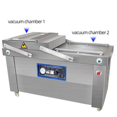 Automatic Double Chamber Vacuum Packing Machine for Salted Meat Dried Fish 돼지고기 소고기 쌀