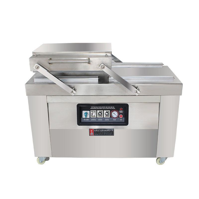 상업용 반 자동 DZ 400 듀플 챔버 진공 밀폐기 4Pcs 밀폐 스트립