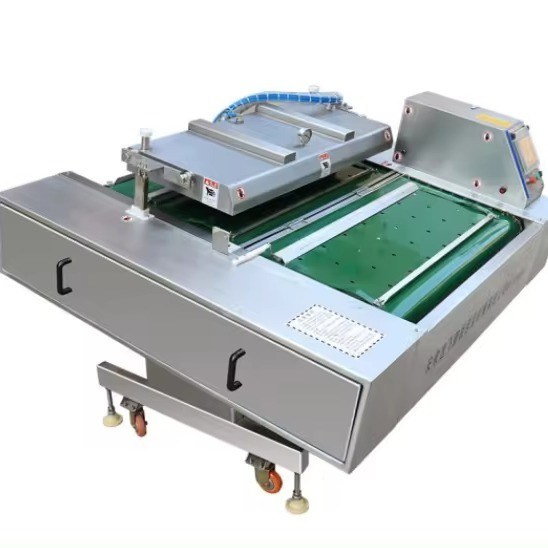 전기 구동 1000 이중 스트립 자동 콩 제품 및 야생 채소 연속 진공 포장 기계