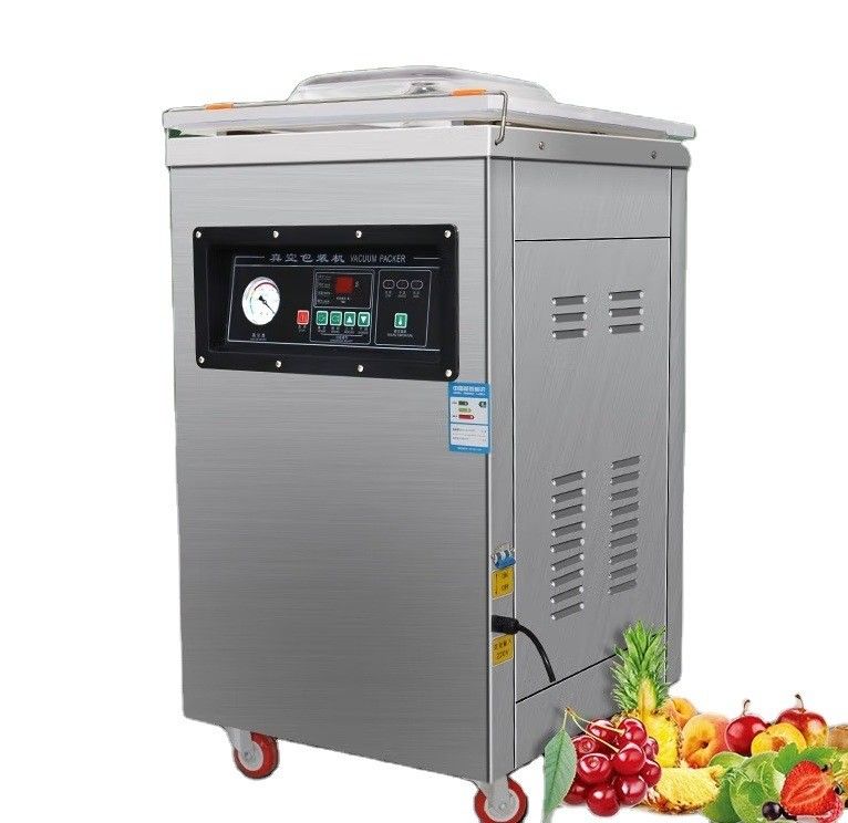 600 * 10mm 밀폐 스트립 크기 플라스틱 포장 필요에 대한 수직 진공 밀폐 기계
