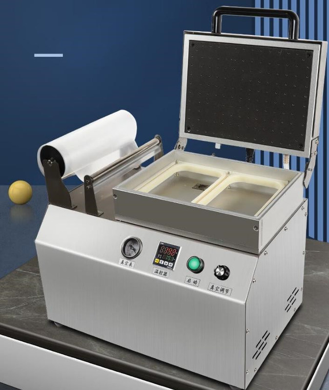 플라스틱 포장 재료로 전동 해산물 진공 열형조제 기계