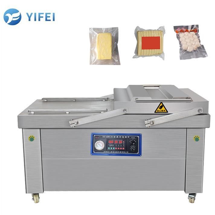 Automatic Double Chamber Vacuum Packing Machine for Salted Meat Dried Fish 돼지고기 소고기 쌀